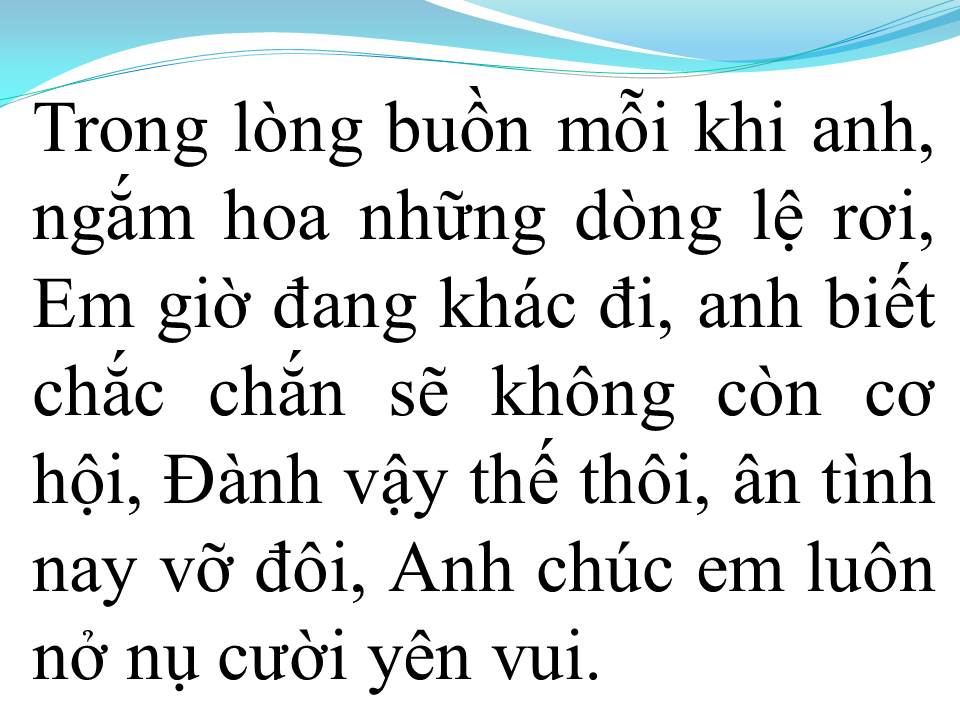 Lời bài hát NGẮM HOA LỆ RƠI