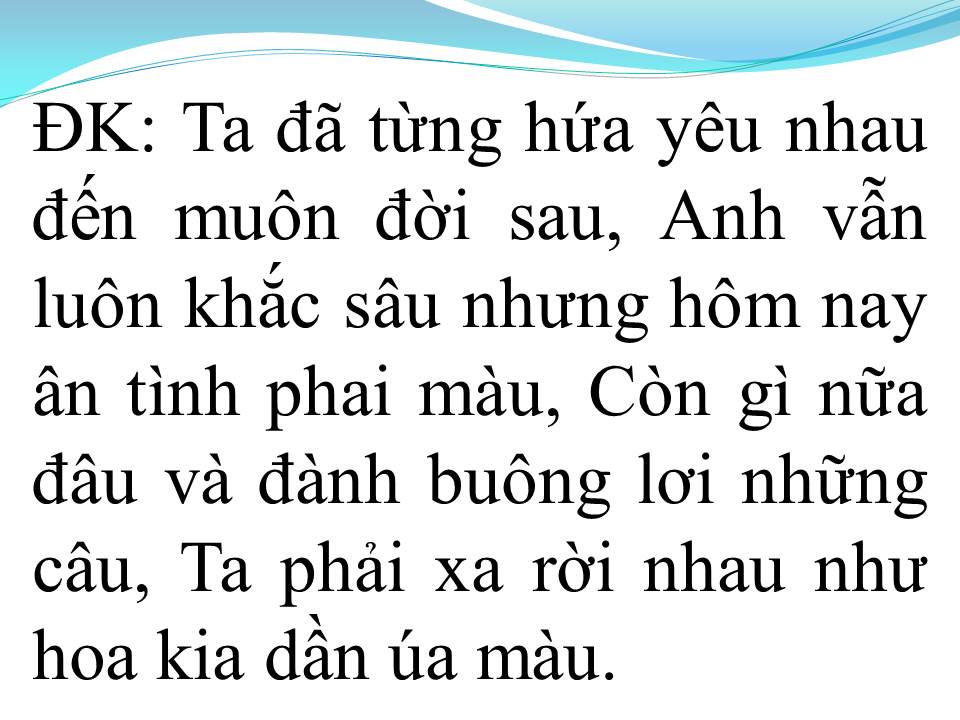 Lời bài hát NGẮM HOA LỆ RƠI