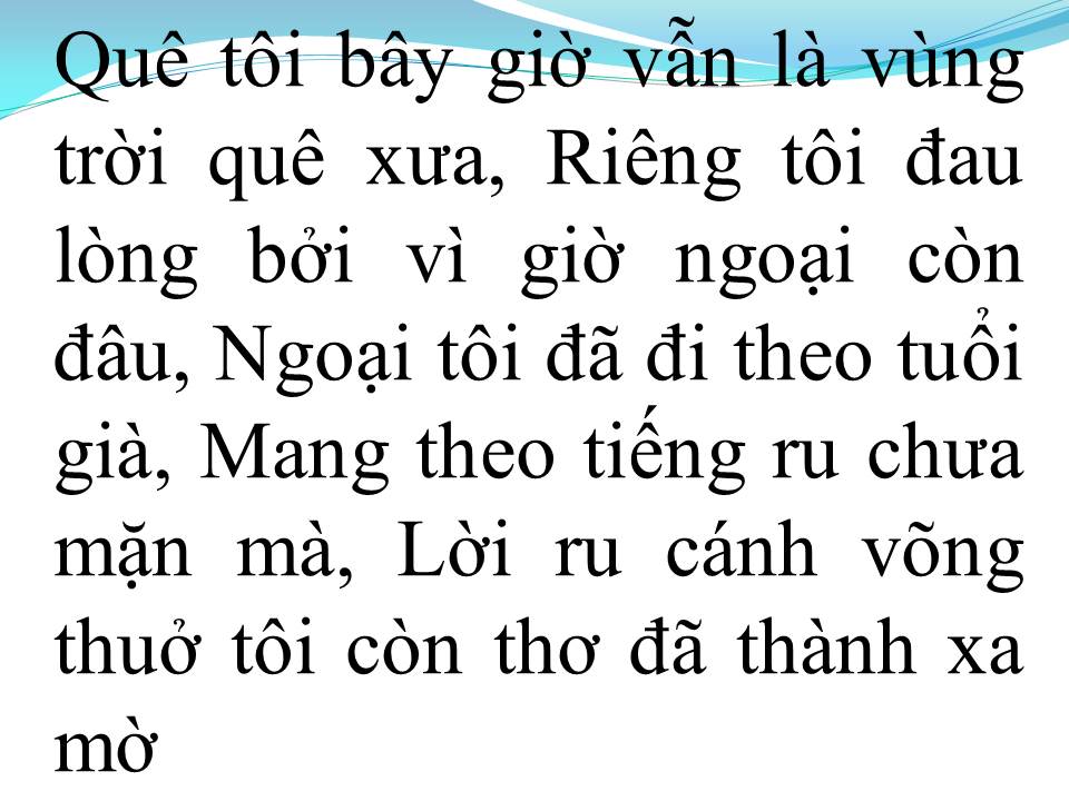Lời bài hát LỜI NHỚ LỜI THƯƠNG