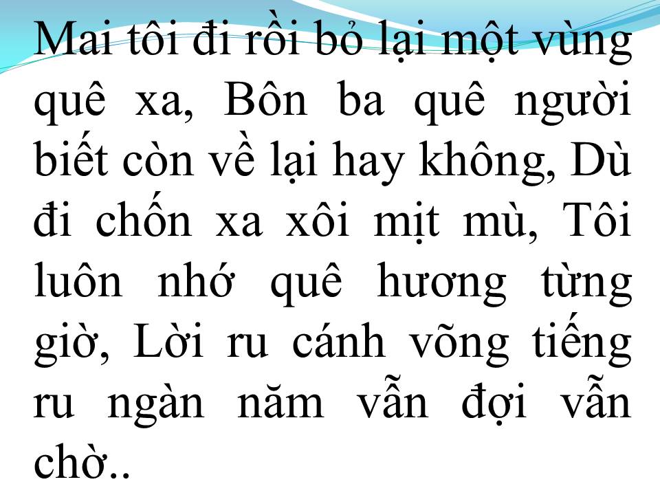 Lời bài hát LỜI NHỚ LỜI THƯƠNG