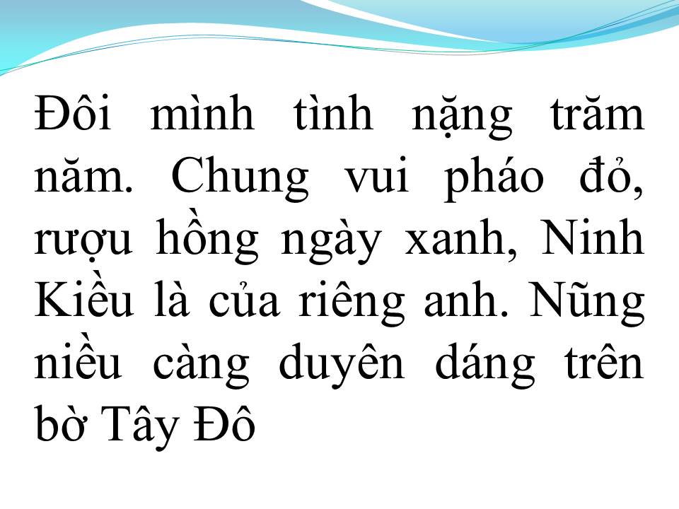 Lời bài hát NINH KIỀU EM GÁI CẦN THƠ