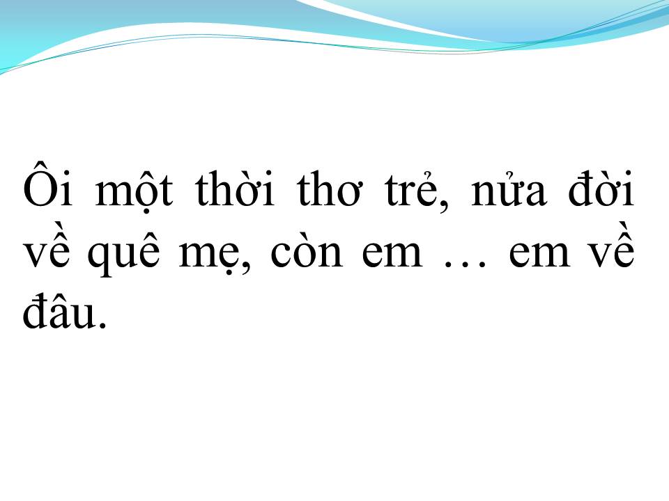 Lời bài hát GIẾNG QUÊ