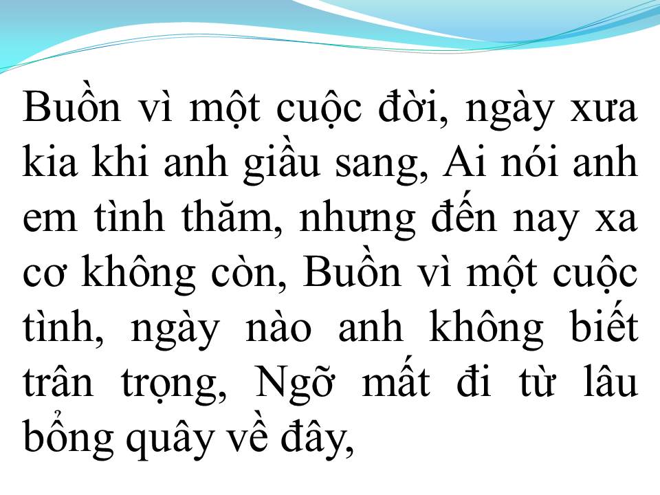 Lời bài hát TRẮNG TAY MỚI BIẾT