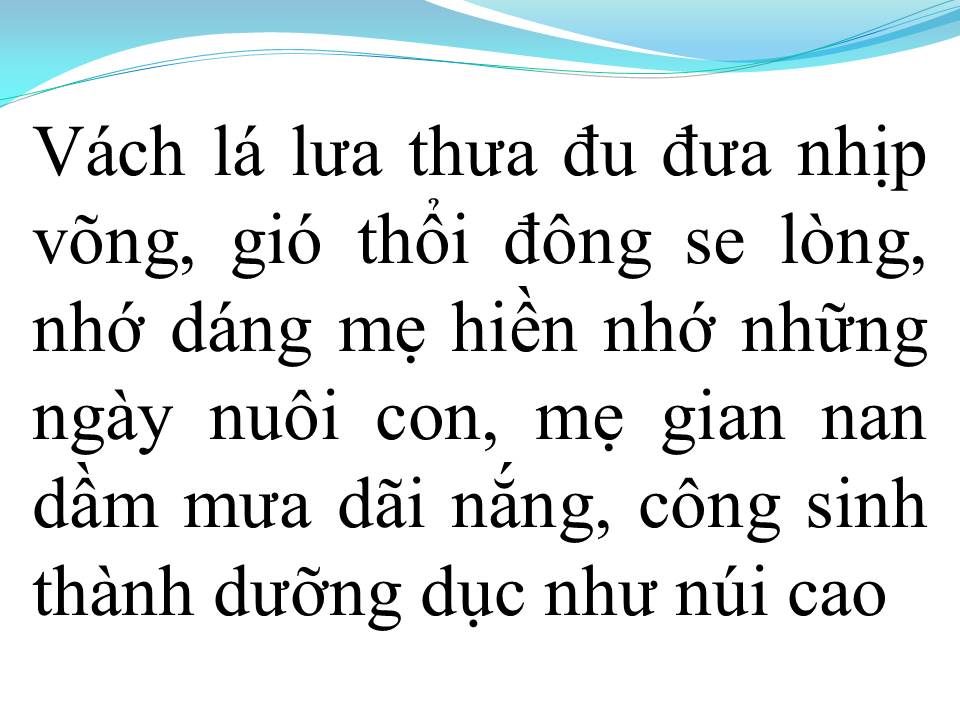 Lời bài hát CHIỀU ĐÔNG NHỚ MẸ