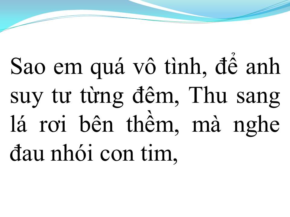 Lời bài hát KHÚC HÁT TỰ TÌNH