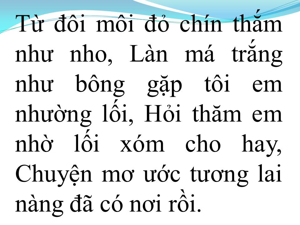 Lời bài hát NGƯỜI EM CÙNG XÓM