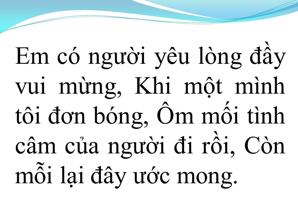 Lời bài hát NGƯỜI EM CÙNG XÓM