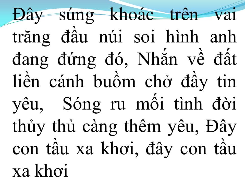 Lời bài hát NƠI ĐẢO XA