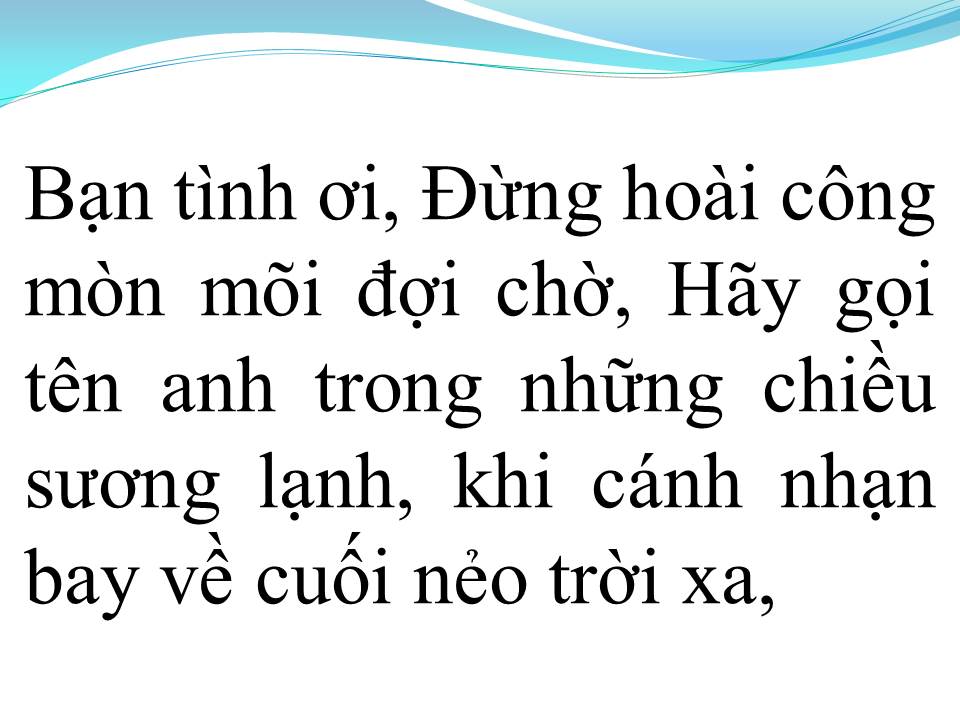 Lời bài hát VÕ ĐÔNG SƠ (TÂN CỔ)