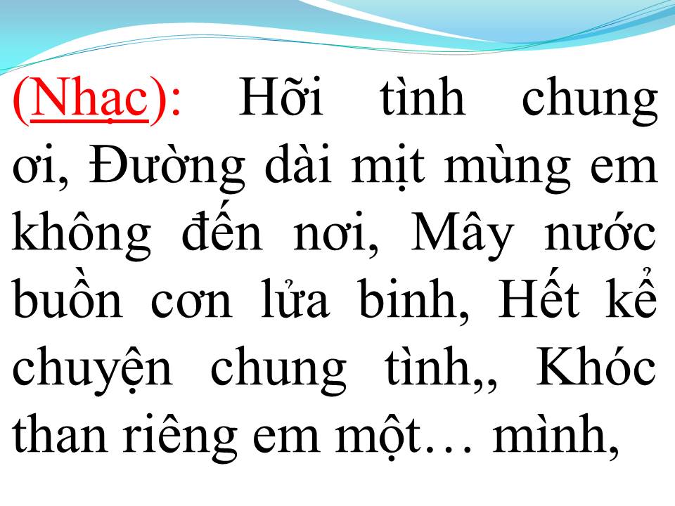 Lời bài hát VÕ ĐÔNG SƠ (TÂN CỔ)
