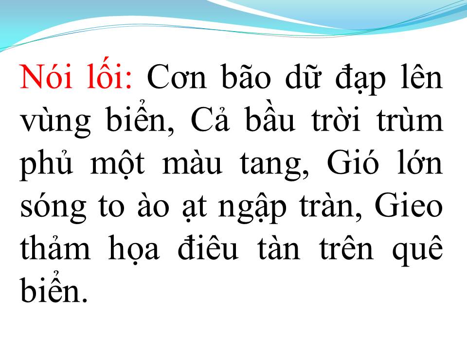 Lời bài hát CƠN BÃO BIỂN (TÂN CỔ)