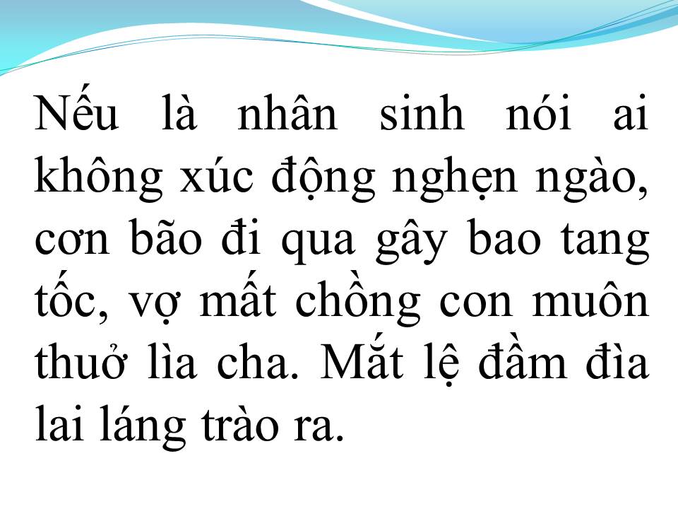 Lời bài hát CƠN BÃO BIỂN (TÂN CỔ)