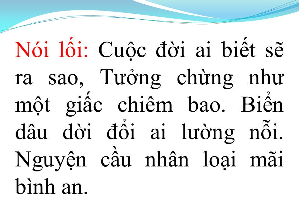 Lời bài hát CƠN BÃO BIỂN (TÂN CỔ)