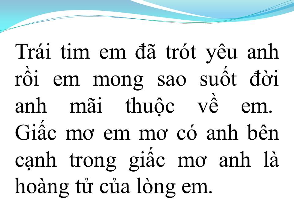 Lời bài hát HOÀNG TỬ CỦA LÒNG EM