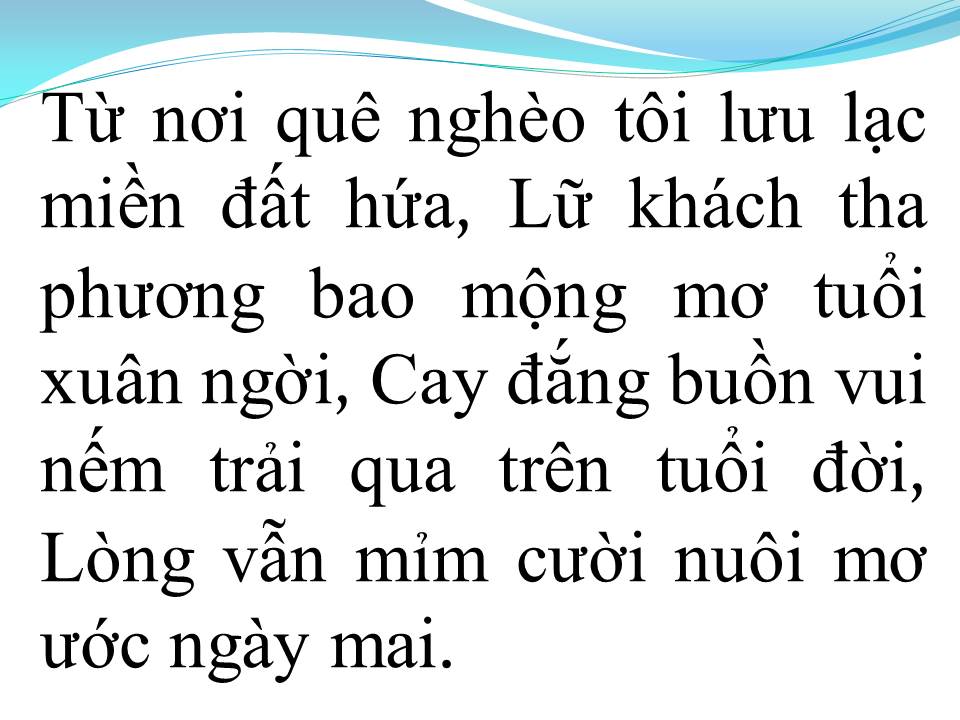 Lời bài hát MẸ ƠI CON NHỚ NHÀ