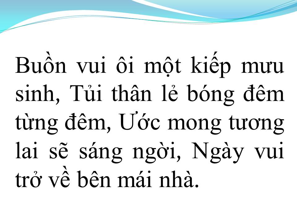 Lời bài hát MẸ ƠI CON NHỚ NHÀ