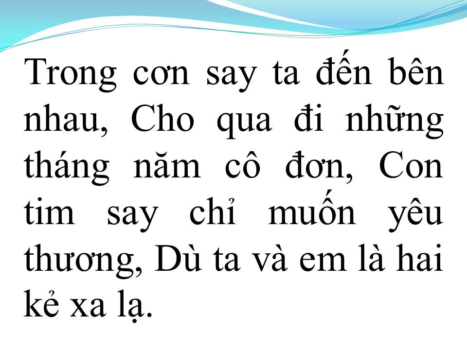 Lời bài hát ĐÊM ĐỊNH MỆNH