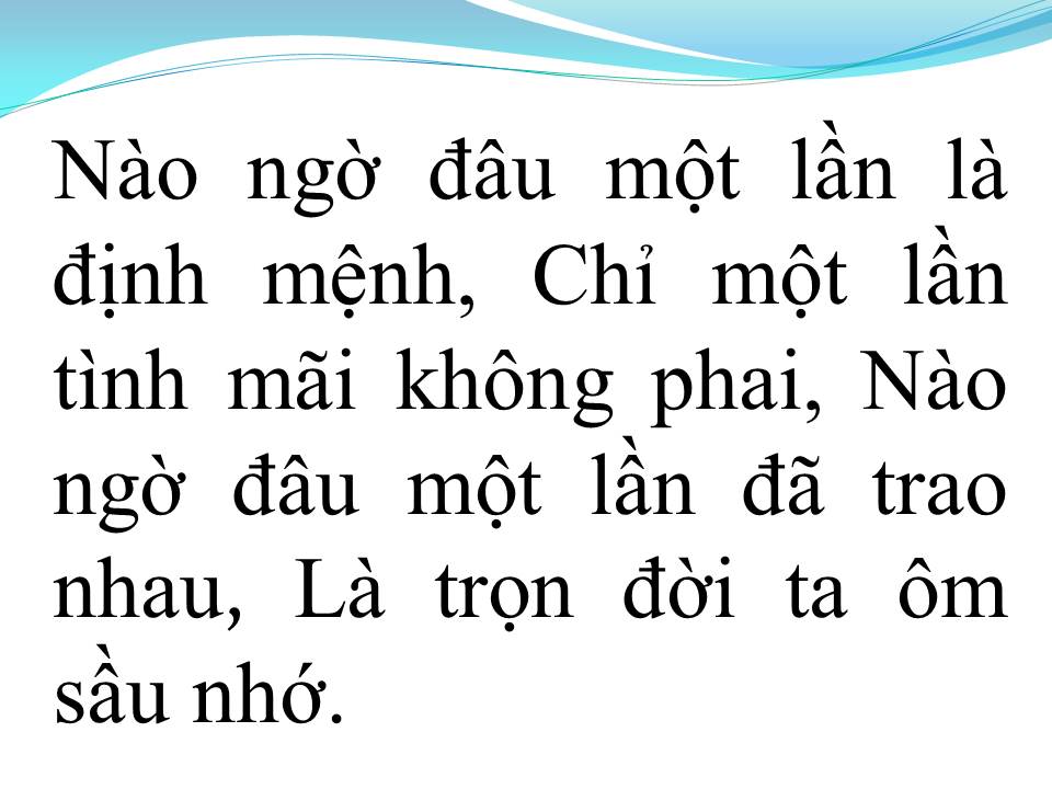 Lời bài hát ĐÊM ĐỊNH MỆNH