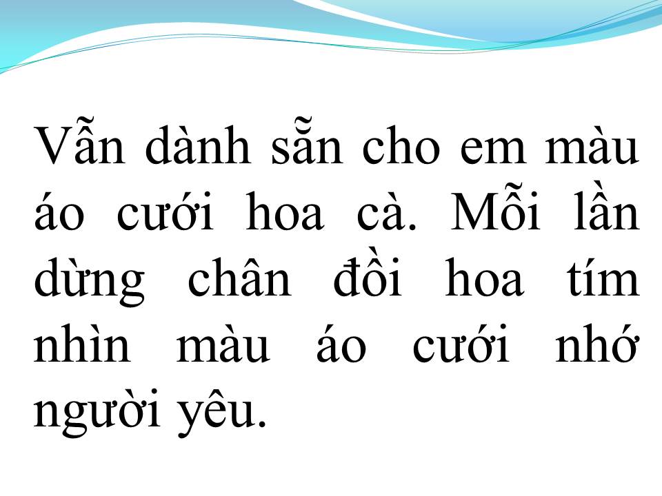 Lời bài hát ÁO CƯỚI MÀU HOA CÀ (TÂN CỔ)