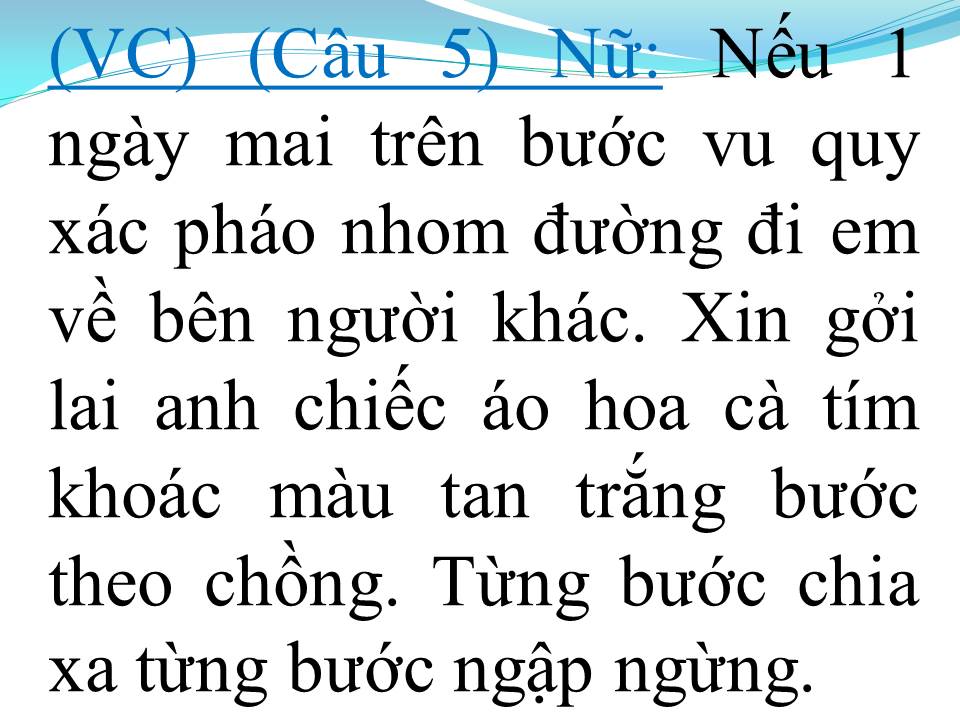 Lời bài hát ÁO CƯỚI MÀU HOA CÀ (TÂN CỔ)