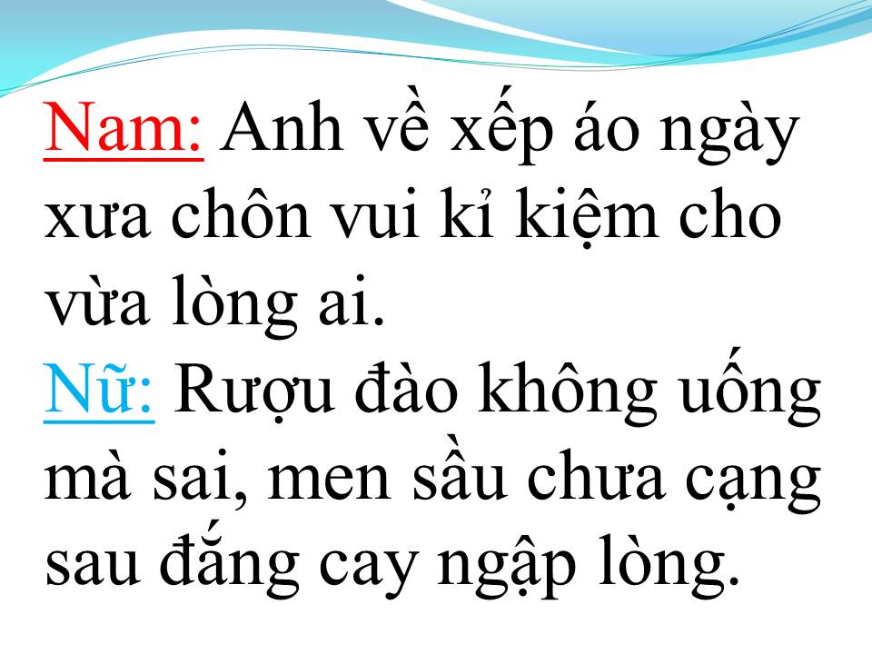 Lời bài hát ÁO CƯỚI MÀU HOA CÀ (TÂN CỔ)