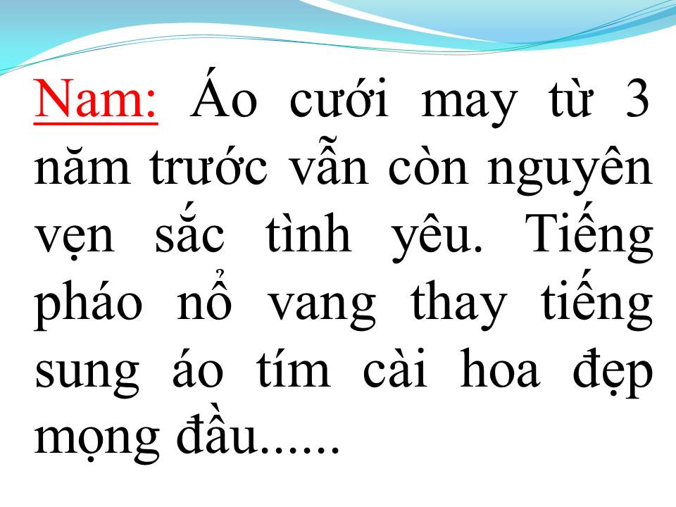 Lời bài hát ÁO CƯỚI MÀU HOA CÀ (TÂN CỔ)