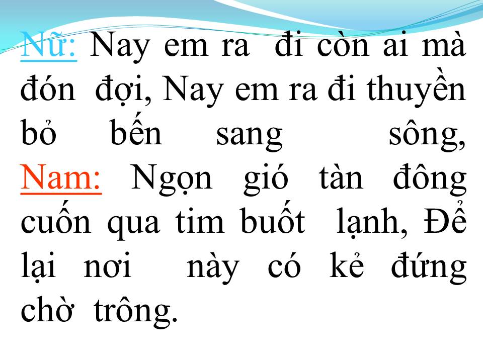 Lời bài hát THUYỀN BỎ BẾN XƯA