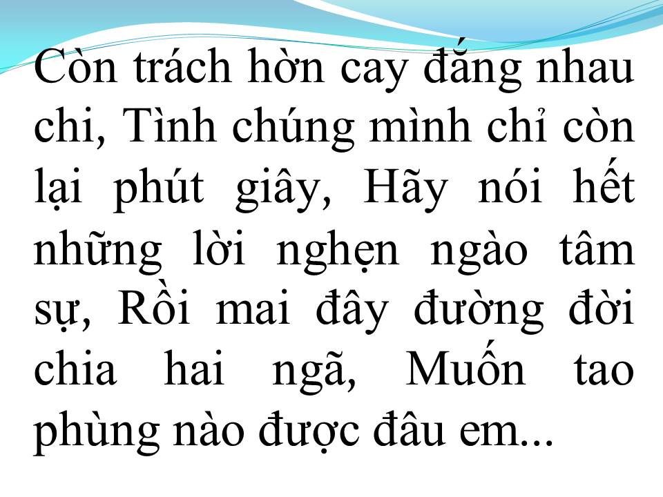 Lời bài hát YÊU LẦM (TÂN CỔ)