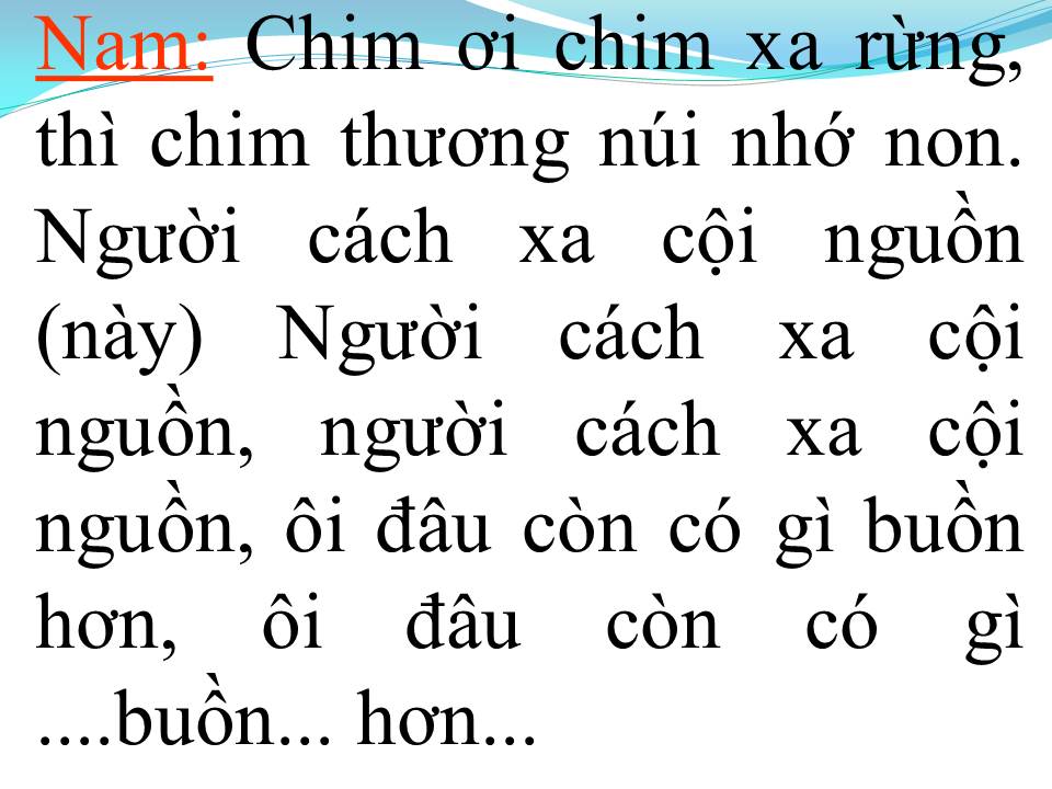 Lời bài hát LÝ CHIM QUYÊN (TÂN CỔ)