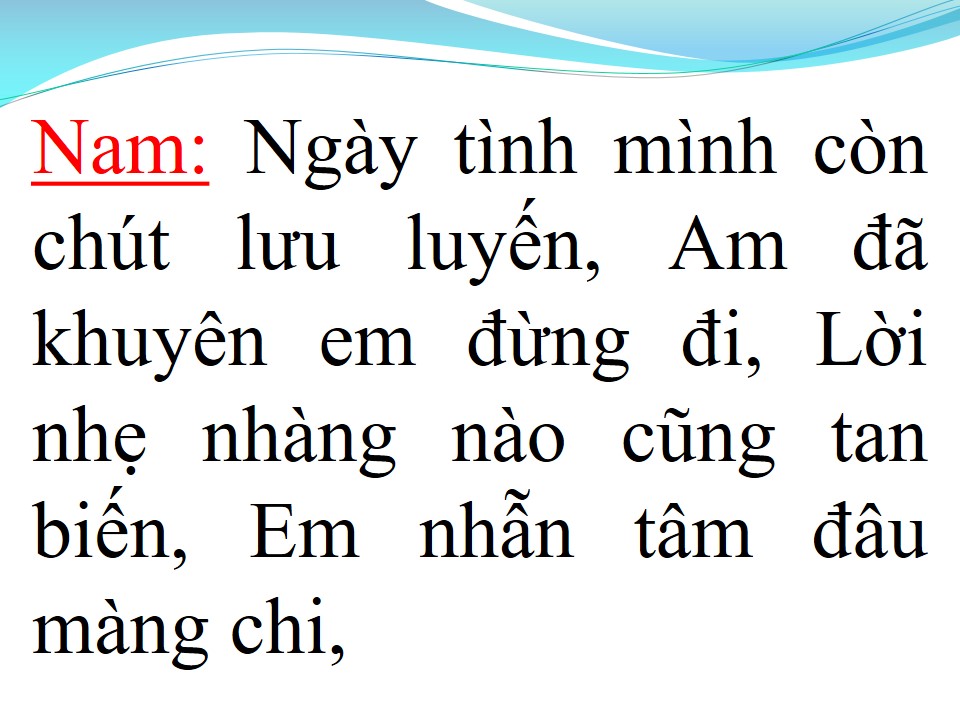 Lời bài hát TA ĐÃ TỪNG YÊU (SONG CA)