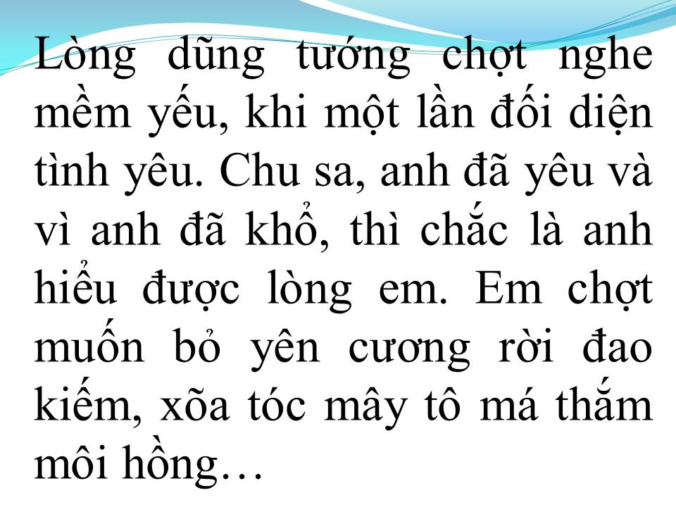 Lời bài hát NGƯỜI TÌNH TRÊN CHIẾN TRẬN (TÂN CỔ)