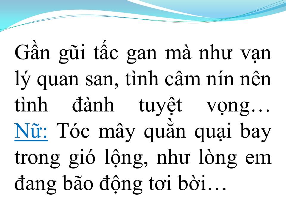Lời bài hát NGƯỜI TÌNH TRÊN CHIẾN TRẬN (TÂN CỔ)