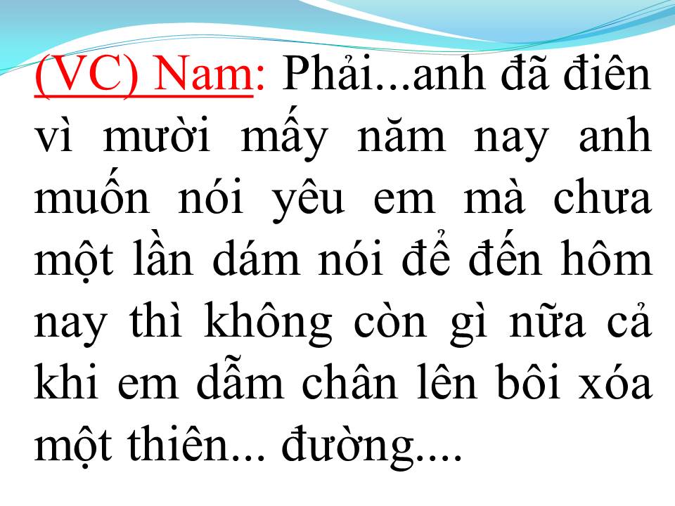 Lời bài hát NGƯỜI TÌNH TRÊN CHIẾN TRẬN (TÂN CỔ)