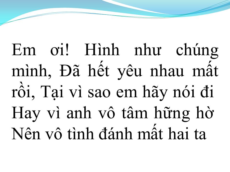 Lời bài hát YÊU LẠI TỪ ĐẦU
