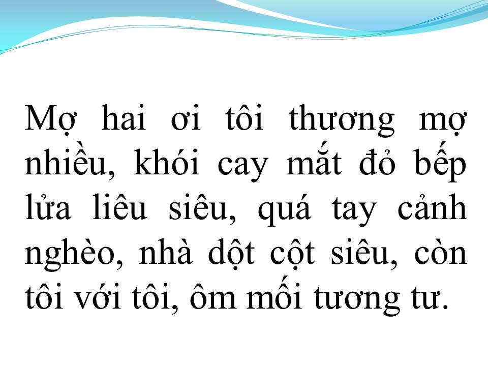 Lời bài hát THƯƠNG NHỚ MỢ HAI