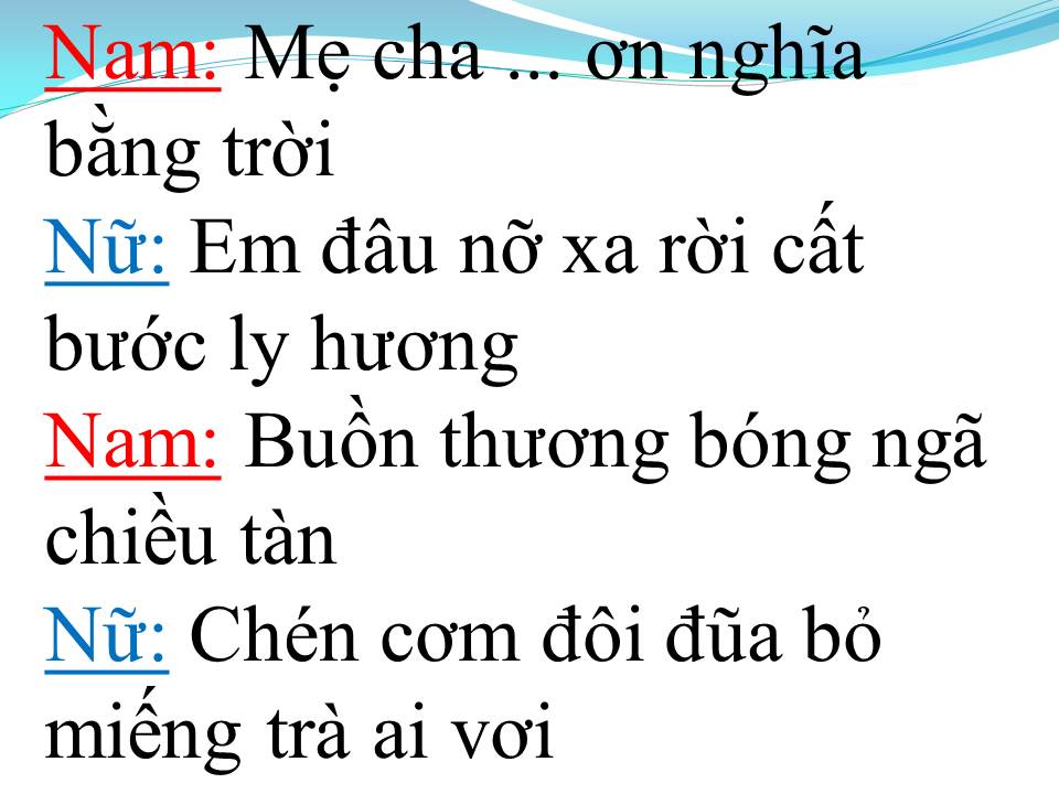 Lời bài hát DUYÊN TÌNH BUỒN