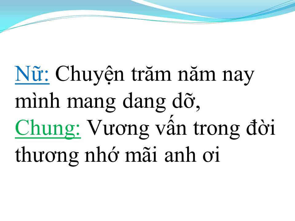 Lời bài hát DUYÊN TÌNH BUỒN