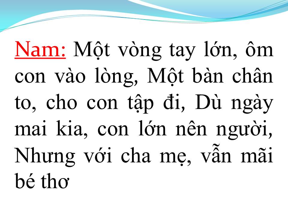 Lời bài hát GIA ĐÌNH NHỎ HẠNH PHÚC TO