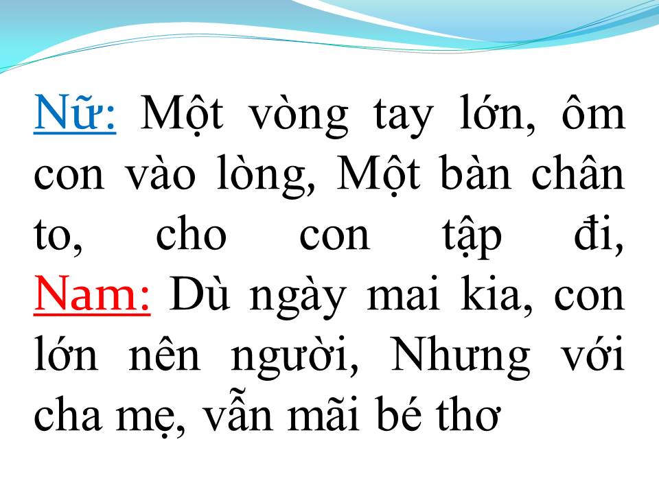 Lời bài hát GIA ĐÌNH NHỎ HẠNH PHÚC TO