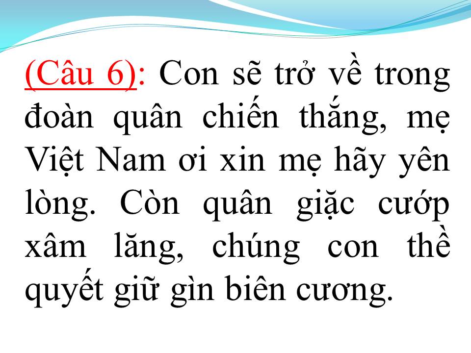 Lời bài hát HÃY YÊN LÒNG MẸ ƠI (TÂN CỔ)