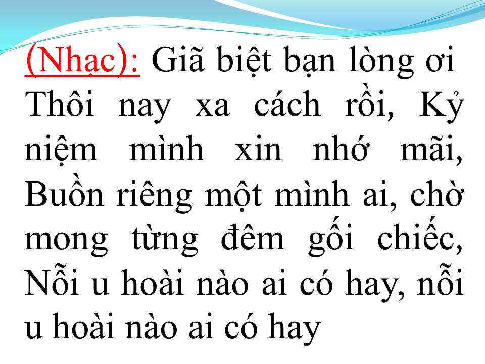 Lời bài hát NỔI BUỒN HOA PHƯỢNG (TÂN CỔ)