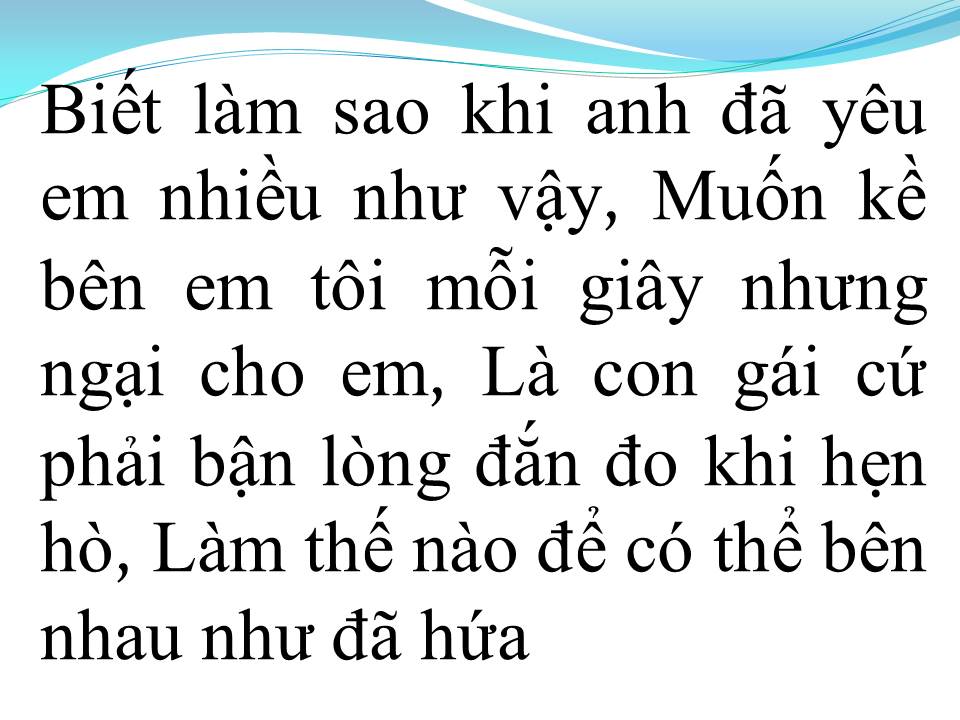 Lời bài hát CHỈ BẰNG CÁI GẬT ĐẦU