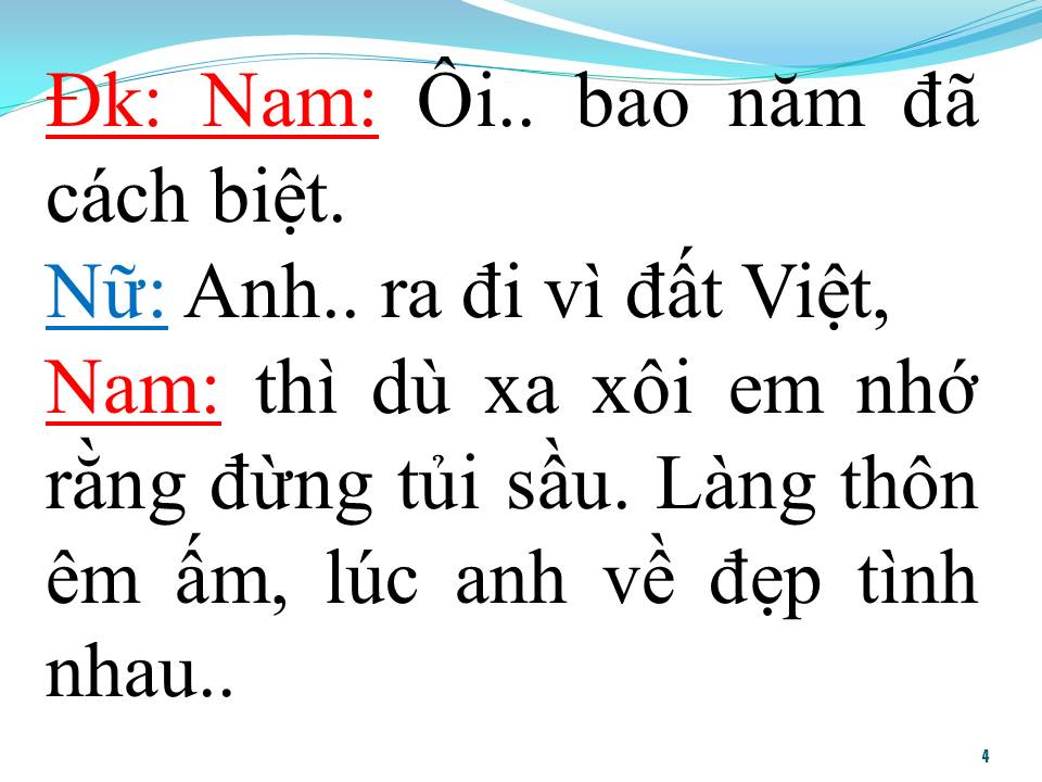 Lời bài hát BÀI CA KỶ NIỆM (SONG CA)