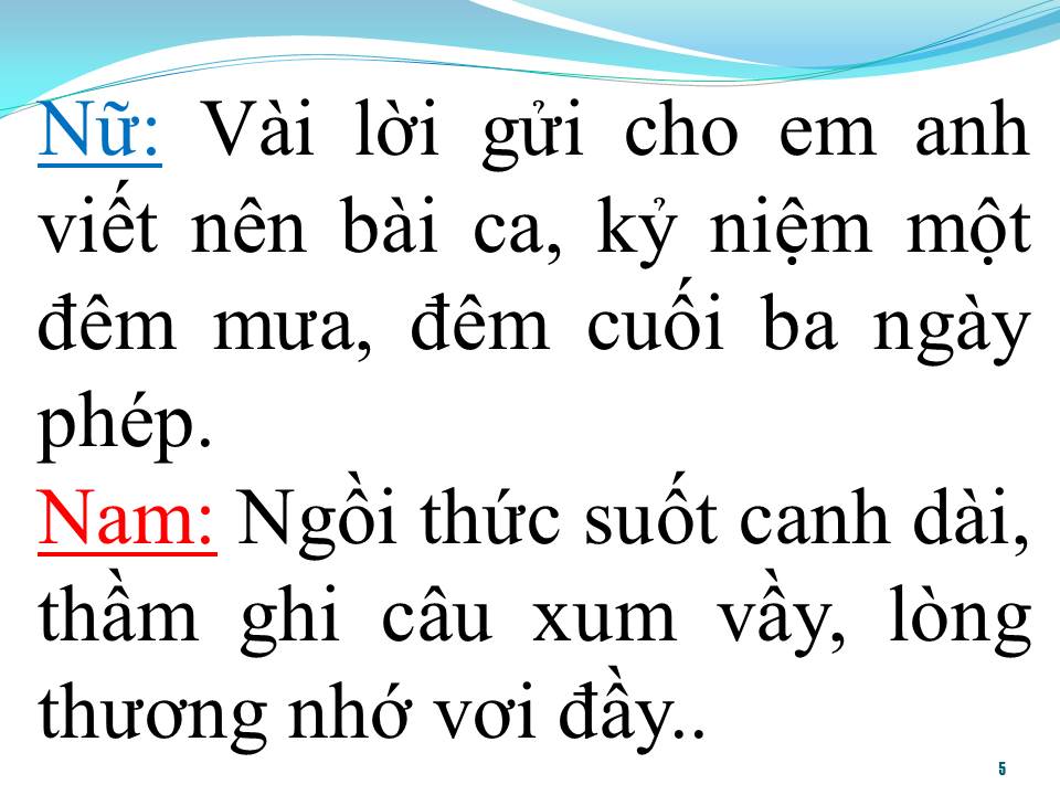 Lời bài hát BÀI CA KỶ NIỆM (SONG CA)