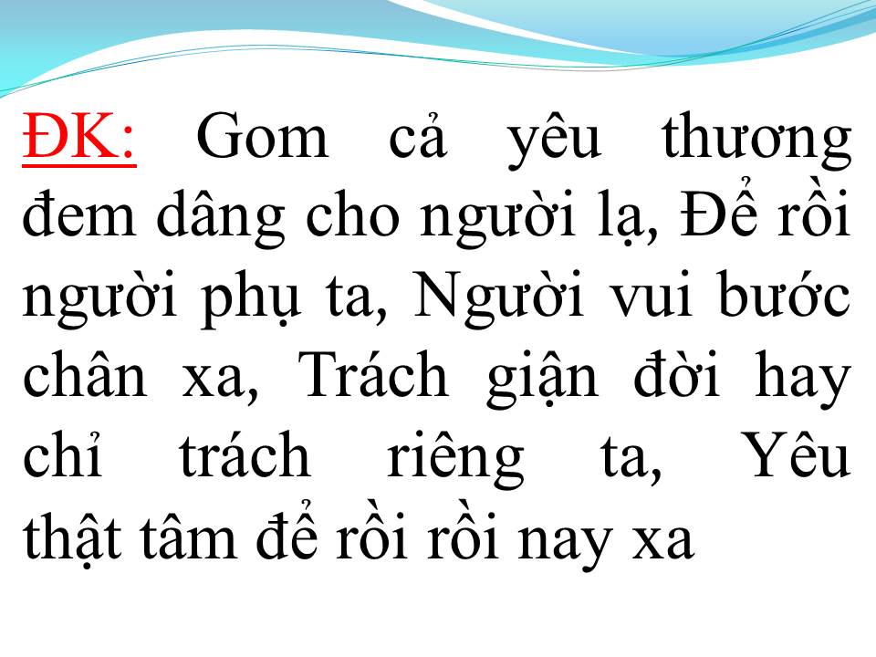Lời bài hát LIÊU XIÊU ĐƯỜNG TÌNH