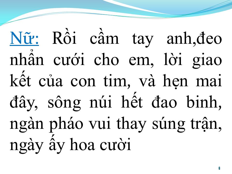 Lời bài hát THÁNG MẤY HOA CƯỚI