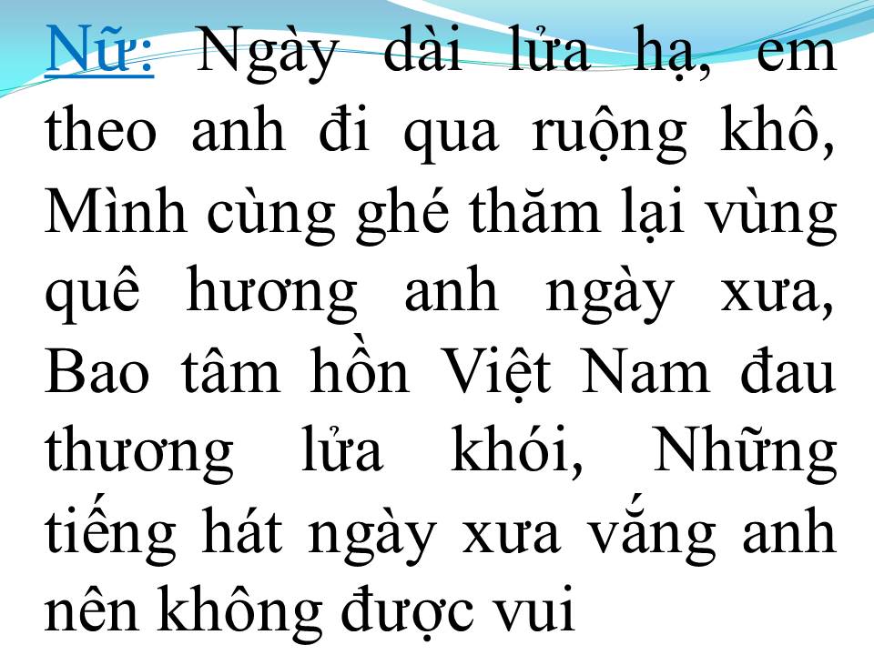 Lời bài hát NHỮNG NGƯỜI VƯỢT GIAN KHỔ