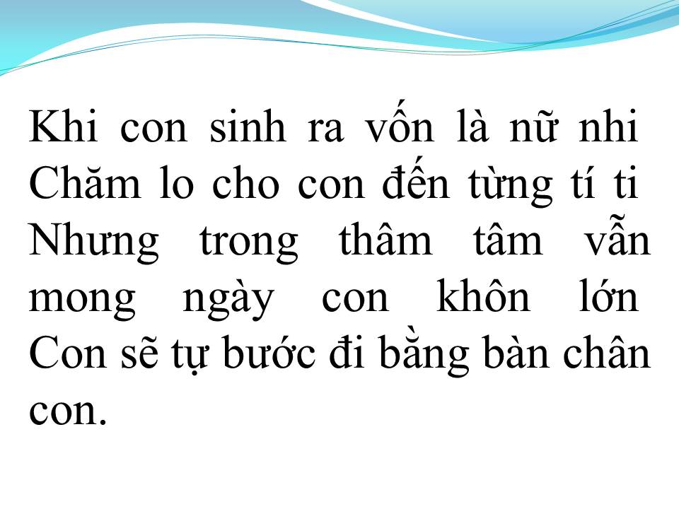 Lời bài hát BUỒN CỦA CON