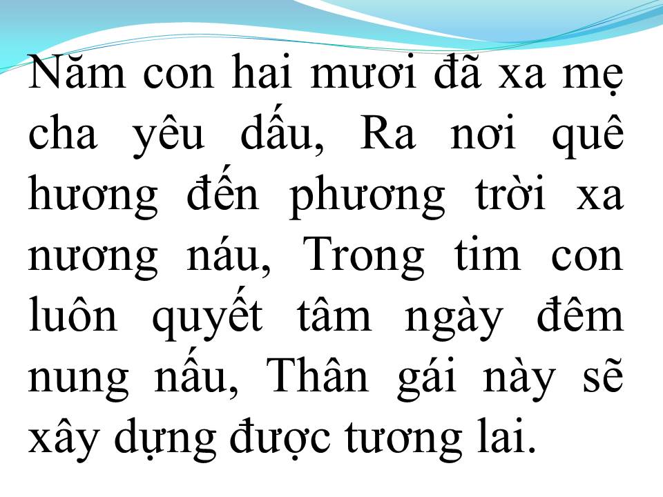 Lời bài hát BUỒN CỦA CON