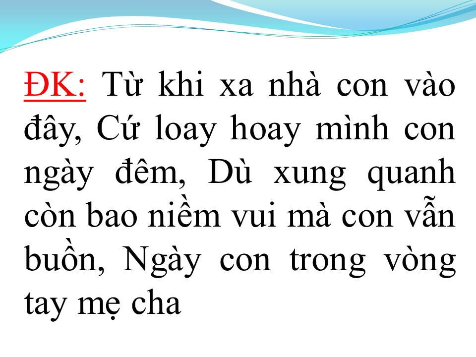 Lời bài hát BUỒN CỦA CON